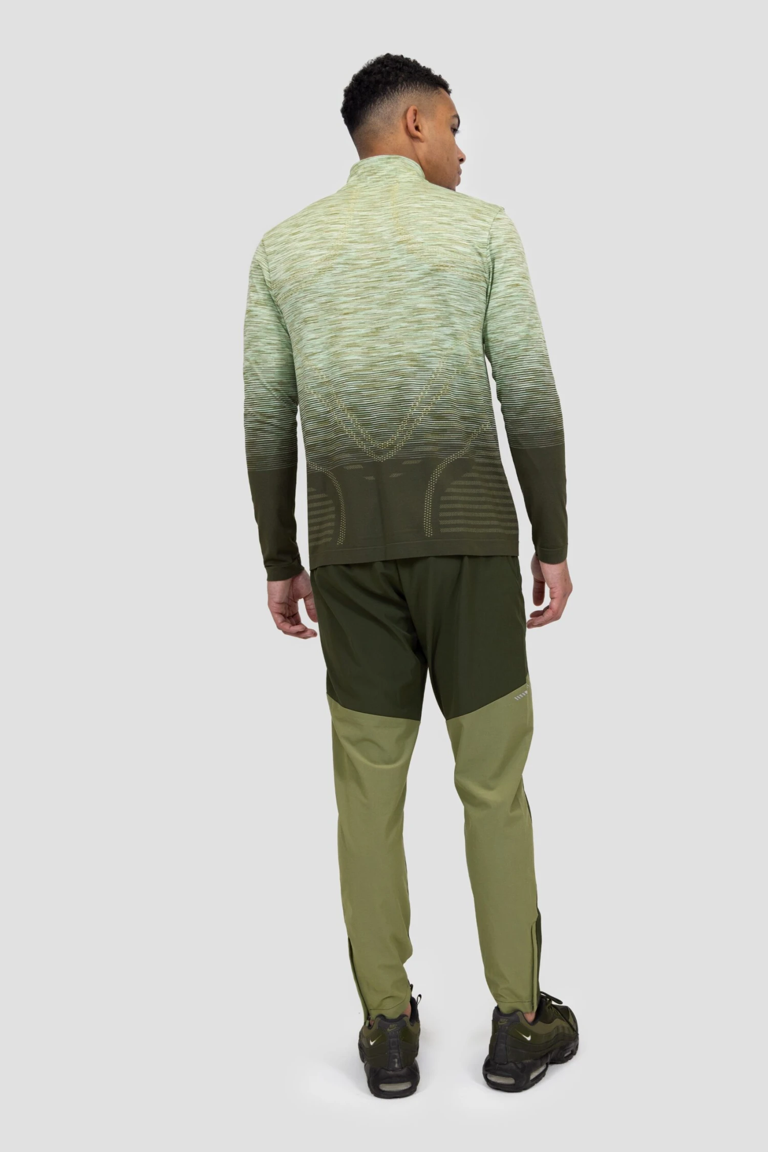 Vector Seamless 1/4 Zip - Sage/Khaki 4 Vector Seamless 1/4 Zip - Sage/Khaki - Image 4