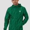 Vigour Print Windbreaker - Sherwood/Neon Green